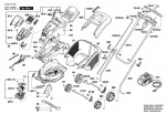 Bosch 3 600 H81 802 ROTAK 43 LI Ultra Lawnmower Spare Parts